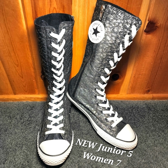 NEW Converse ALL STAR Chuck Taylor Calf/Knee High Women's 7 - Picture 1 of 11